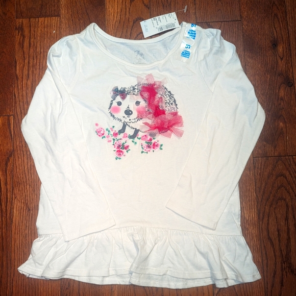 Children's Place Kids Long Sleeve Hedgehog Shirt NWT - Picture 1 of 5